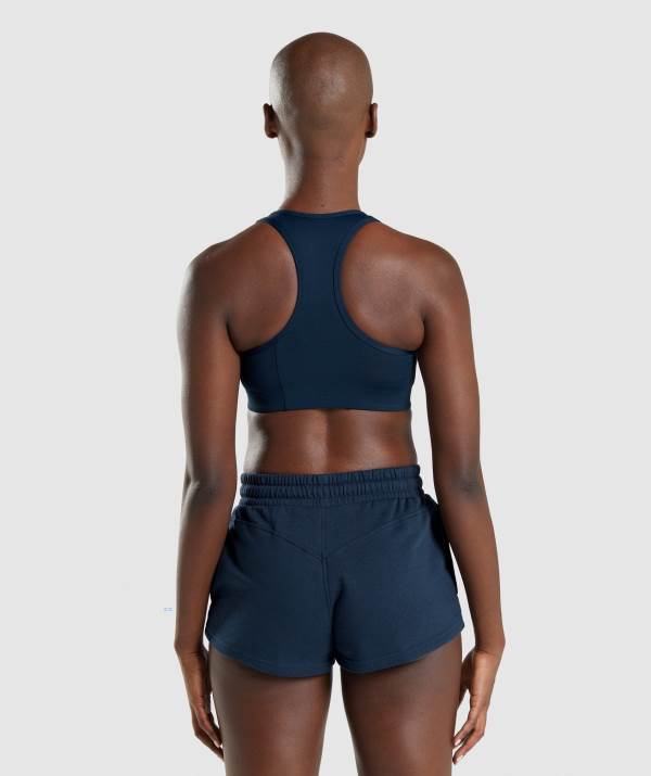 Damske Športové Podprsenky Gymshark Legacy Graphic Námornícka Modrá | FD5683921
